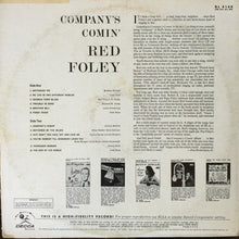 Load image into Gallery viewer, Red Foley : Company&#39;s Comin&#39; (LP, Album, Mono)

