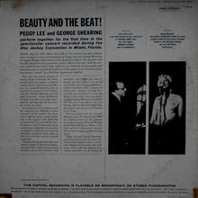 Laden Sie das Bild in den Galerie-Viewer, Peggy Lee / George Shearing : Beauty And The Beat! (Recorded Live At The National Disc Jockey Convention In Miami, Florida) (LP, Album, Mono, Ind)
