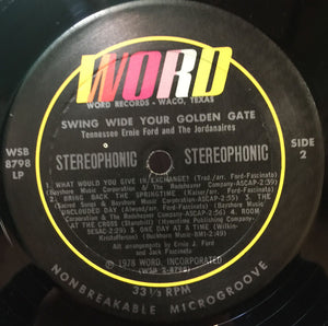 Tennessee Ernie Ford, The Jordanaires : Swing Wide Your Golden Gate (LP, Album)