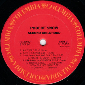 Phoebe Snow : Second Childhood (LP, Album)