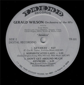 Gerald Wilson Orchestra Of The 80's : Jessica (LP, Album)