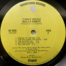 Load image into Gallery viewer, Seals &amp; Crofts : Summer Breeze (LP, Album, San)
