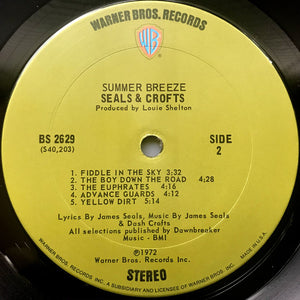 Seals & Crofts : Summer Breeze (LP, Album, San)