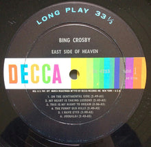 Load image into Gallery viewer, Bing Crosby : East Side Of Heaven (LP, Album, Mono)
