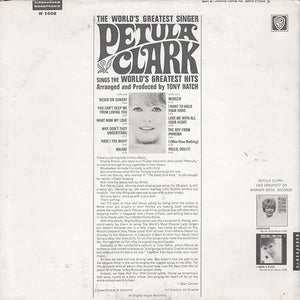 Petula Clark : The World's Greatest International Hits! (LP, Mono)