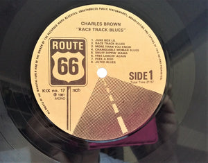 Charles Brown, Johnny Moore's Three Blazers : Race Track Blues (LP, Comp, Mono)