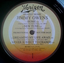 Laden Sie das Bild in den Galerie-Viewer, Jimmy Owens : Headin&#39; Home (LP, Album, Promo)
