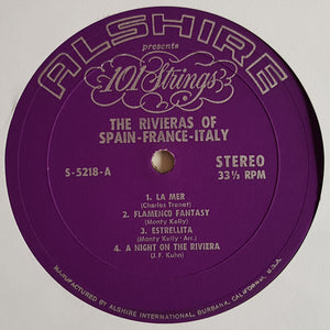101 Strings : The Rivieras Of Spain France Italy (LP)