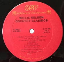 Load image into Gallery viewer, Willie Nelson : Country Classics (LP, Comp)
