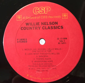 Willie Nelson : Country Classics (LP, Comp)