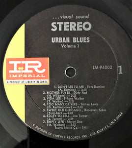 Various : Urban Blues Vol.1: Blues Uptown  (LP, Comp)