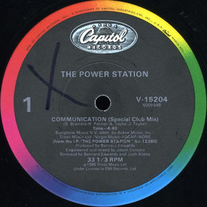 The Power Station : Communication (12", Single)