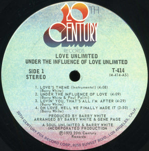 Love Unlimited : Under The Influence Of Love Unlimited (LP, Album, Ter)