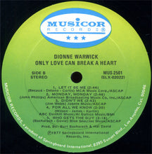 Load image into Gallery viewer, Dionne Warwick : Only Love Can Break A Heart (LP, Comp)
