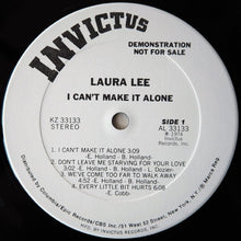 Load image into Gallery viewer, Laura Lee : I Can&#39;t Make It Alone (LP, Album, Promo)
