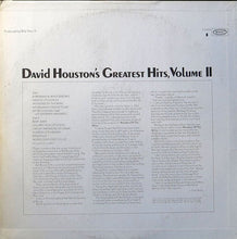 Load image into Gallery viewer, David Houston : David Houston&#39;s Greatest Hits, Volume II (LP, Comp)

