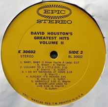 Charger l&#39;image dans la galerie, David Houston : David Houston&#39;s Greatest Hits, Volume II (LP, Comp)
