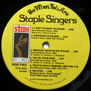 The Staple Singers : Be What You Are (LP, Album, Son)