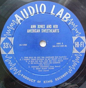 Ann Jones And Her American Sweethearts* : Ann Jones And Her American Sweethearts (LP)