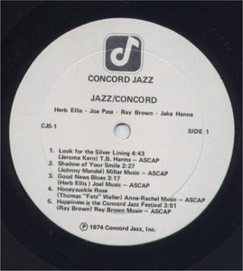 Joe Pass, Ray Brown, Jake Hanna, Herb Ellis : Jazz/Concord (LP, Album)