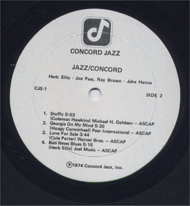 Joe Pass, Ray Brown, Jake Hanna, Herb Ellis : Jazz/Concord (LP, Album)