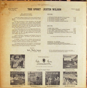 Justin Wilson : The Sport (LP)