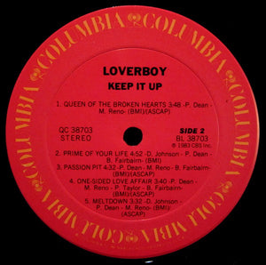 Loverboy : Keep It Up (LP, Album, Pit)