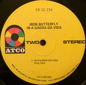 Iron Butterfly : In-A-Gadda-Da-Vida (LP, Album, RP, Mis)