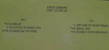 Load image into Gallery viewer, David Liebman : &quot;Lieb&quot;: Close-Up (LP, RE)
