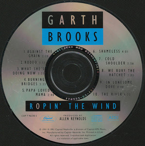 Garth Brooks : Ropin' The Wind (CD, Album)