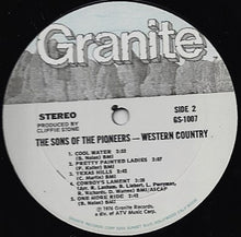 Load image into Gallery viewer, The Sons Of The Pioneers : Western Country (LP, Mon)
