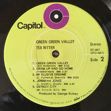 Laden Sie das Bild in den Galerie-Viewer, Tex Ritter : Green Green Valley (LP)
