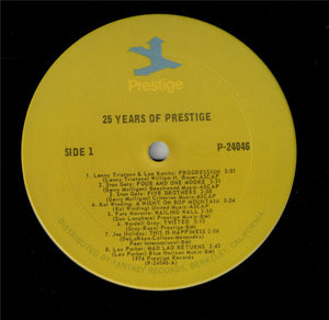Various : 25 Years Of Prestige (2xLP, Comp, Mono, RE)