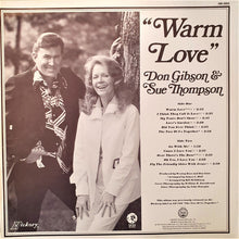 Laden Sie das Bild in den Galerie-Viewer, Don Gibson &amp; Sue Thompson : Warm Love (LP, RE)
