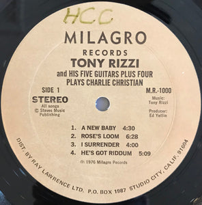 Tony Rizzi & His Five Guitars Plus Four : Tony Rizzi & His Five Guitars Plus Four Plays Charlie Christian (LP, Album)