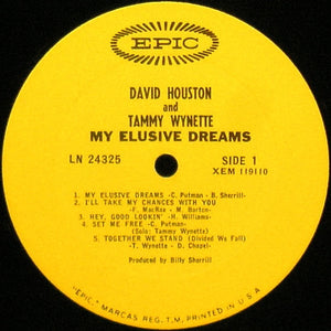 David Houston & Tammy Wynette : My Elusive Dreams (LP, Album, Mono, Ter)