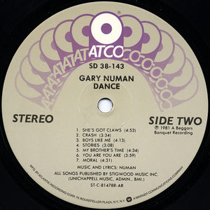 Gary Numan : Dance (LP, Album, AR )