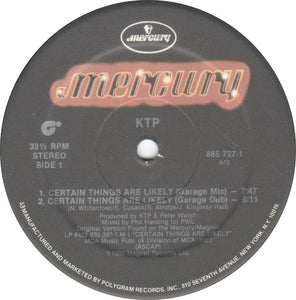 KTP* : Certain Things Are Likely (12", Single)