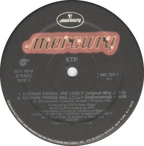 KTP* : Certain Things Are Likely (12", Single)