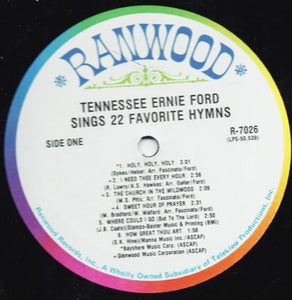Tennessee Ernie Ford : Sings 22 Favorite Hymns (2xLP, Album, Comp, Gat)