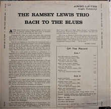 Load image into Gallery viewer, The Ramsey Lewis Trio : Bach To The Blues (LP, Album, Dee)
