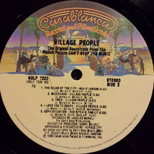 Village People : Can't Stop The Music - The Original Soundtrack Album (LP, Album, 72 )