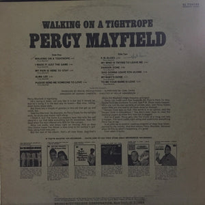Percy Mayfield : Walking On A Tightrope (LP, Album, Promo)
