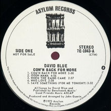 Load image into Gallery viewer, David Blue : Com&#39;n Back For More (LP, Album, Promo, Ter)
