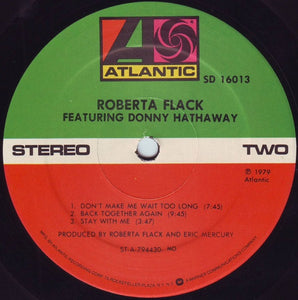 Roberta Flack Featuring Donny Hathaway : Roberta Flack Featuring Donny Hathaway (LP, Album, MO )