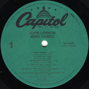John Lennon : Mind Games (LP, Album, RE, Gre)