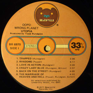 Utopia (5) : Oops! Wrong Planet (LP, Album, Los)