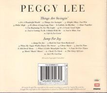 Load image into Gallery viewer, Peggy Lee : Things Are Swingin&#39; / Jump For Joy (CD, Comp, Mono, RM)
