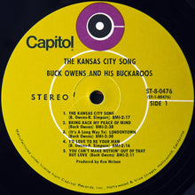 Laden Sie das Bild in den Galerie-Viewer, Buck Owens And His Buckaroos : The Kansas City Song (LP, Album, Club, Cap)

