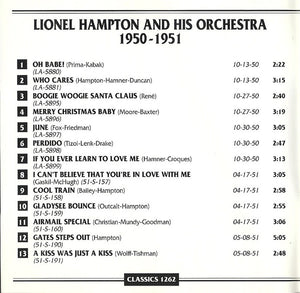 Lionel Hampton And His Orchestra : 1950-1951 (CD, Comp)